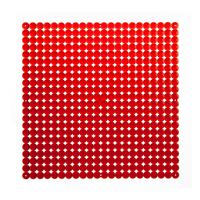 VedoNonVedo Timesquare big decorative element for furnishing and dividing rooms - transparent red 1